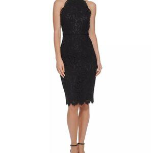 NWT - Eliza J Women's Halter Mock Neck Sheath Dress